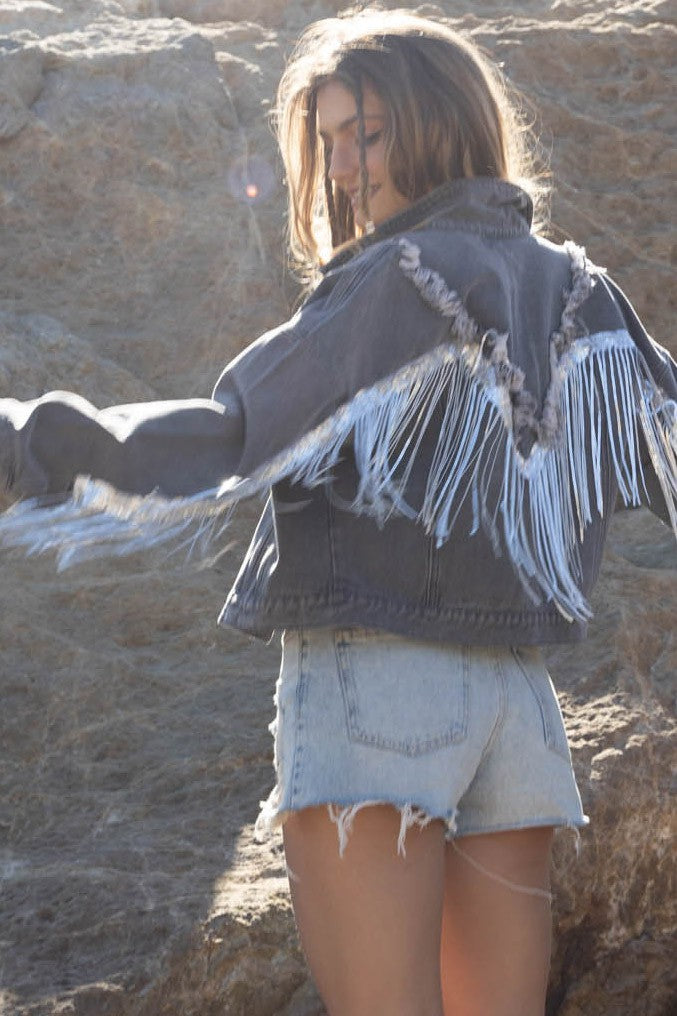 Ashton Fringe Denim Jacket
