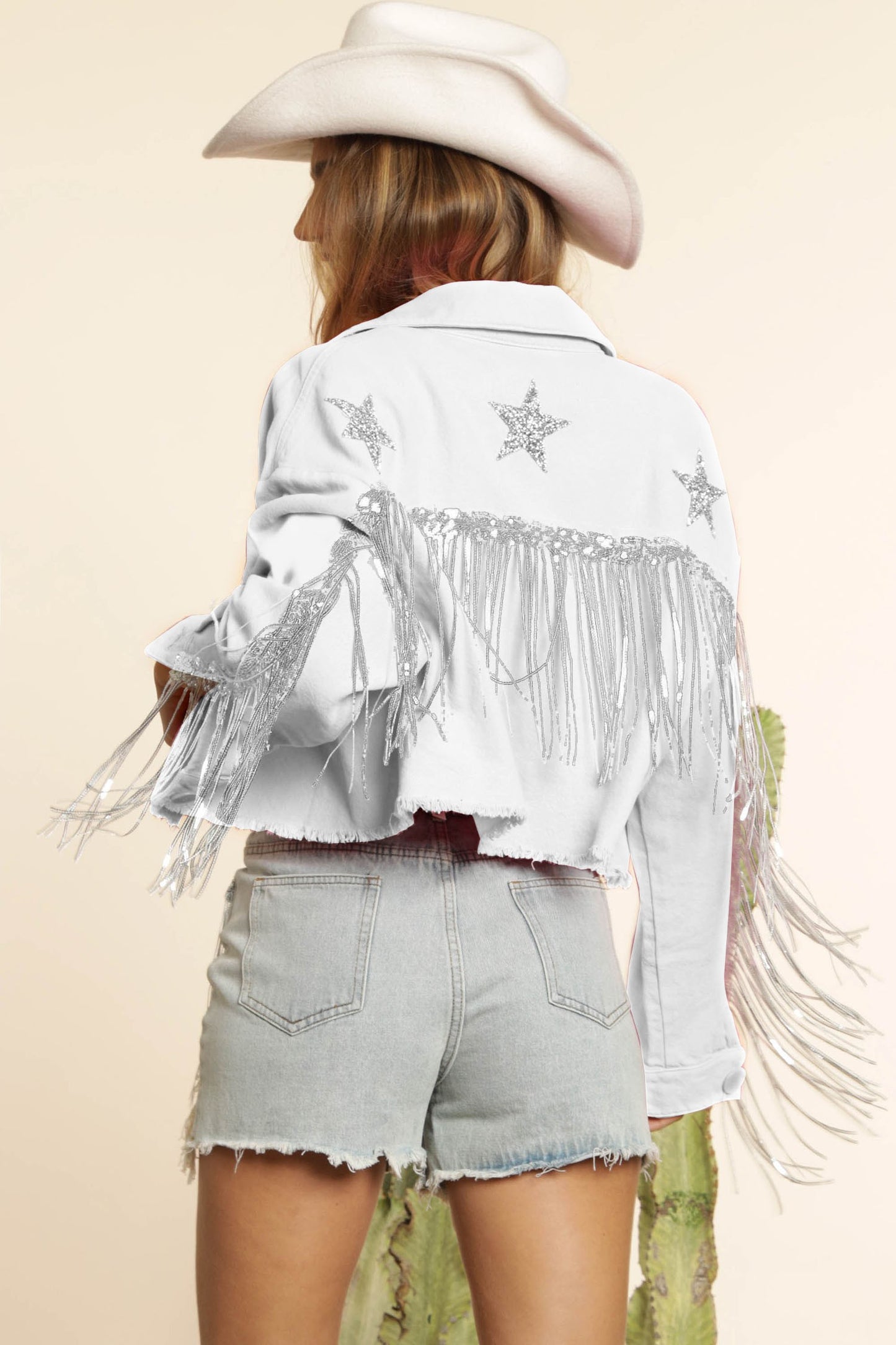 Belinda Fringe Denim Jacket