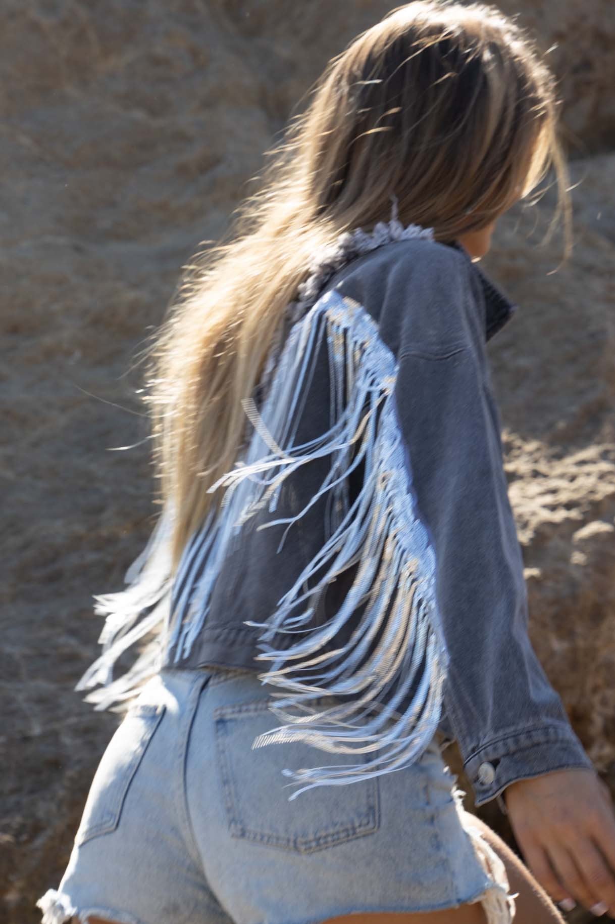 Ashton Fringe Denim Jacket