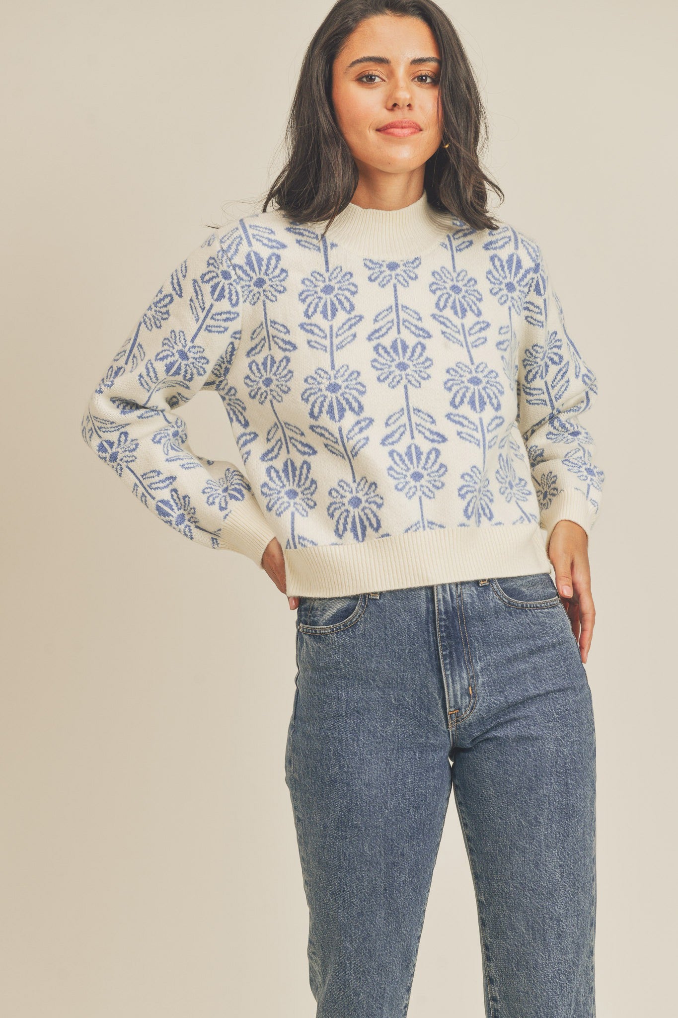 Flower Multi Color Sweater