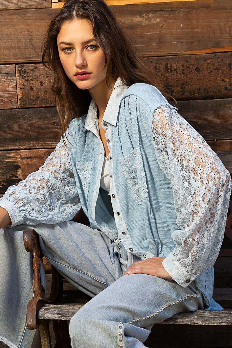 Reese Pin tuck Button Down Shirts