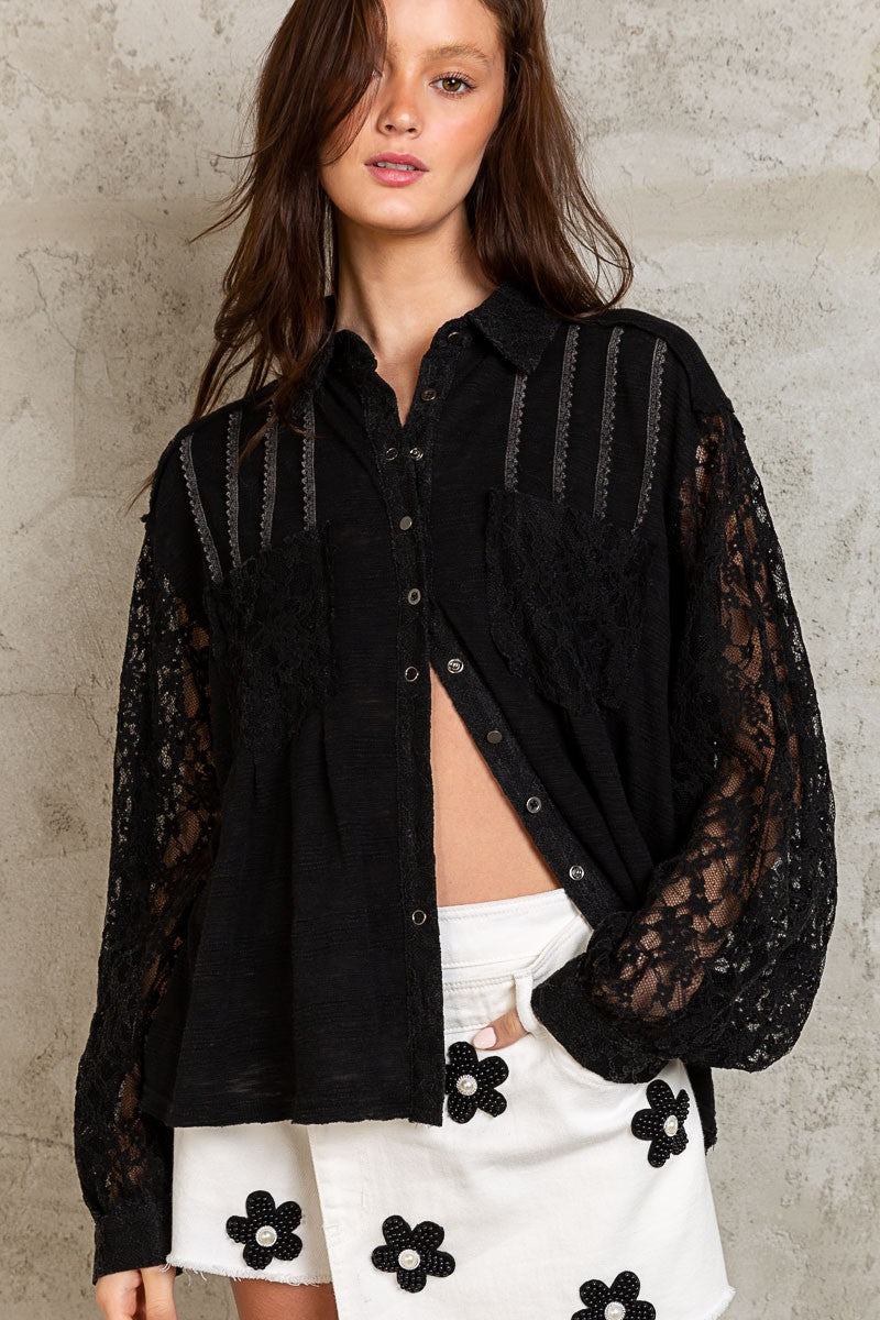 Reese Pin tuck Button Down Shirts