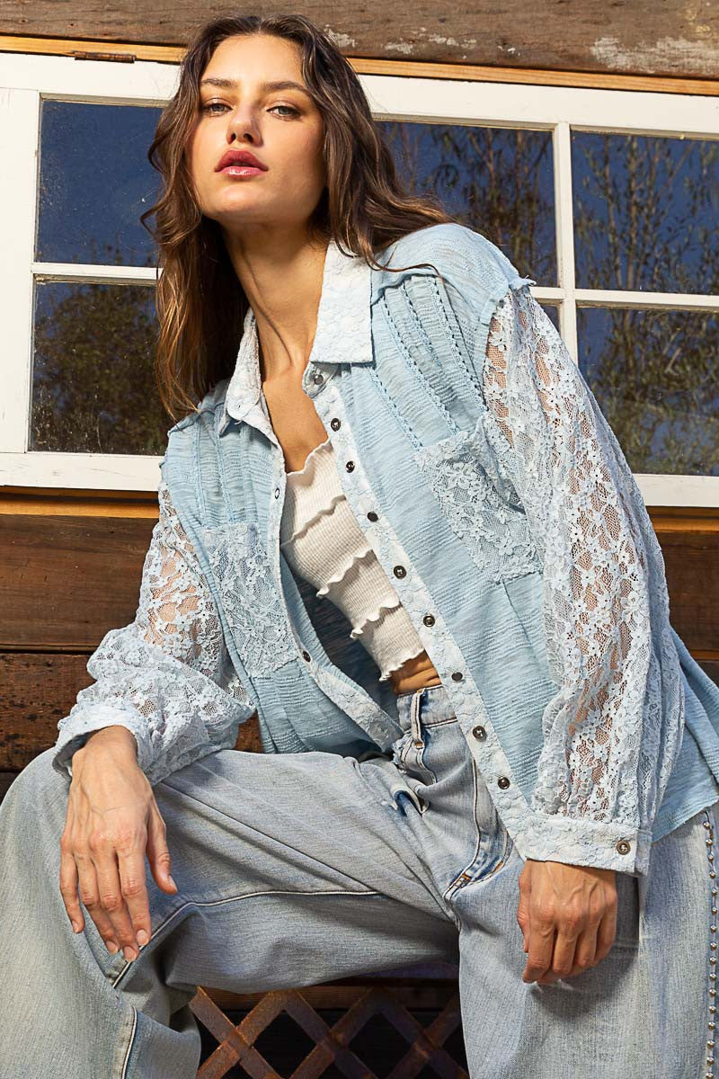 Reese Pin tuck Button Down Shirts