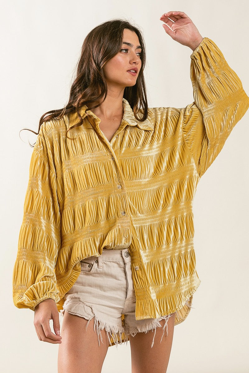 Manzanillo Novelty Velvet Button Down Shirts