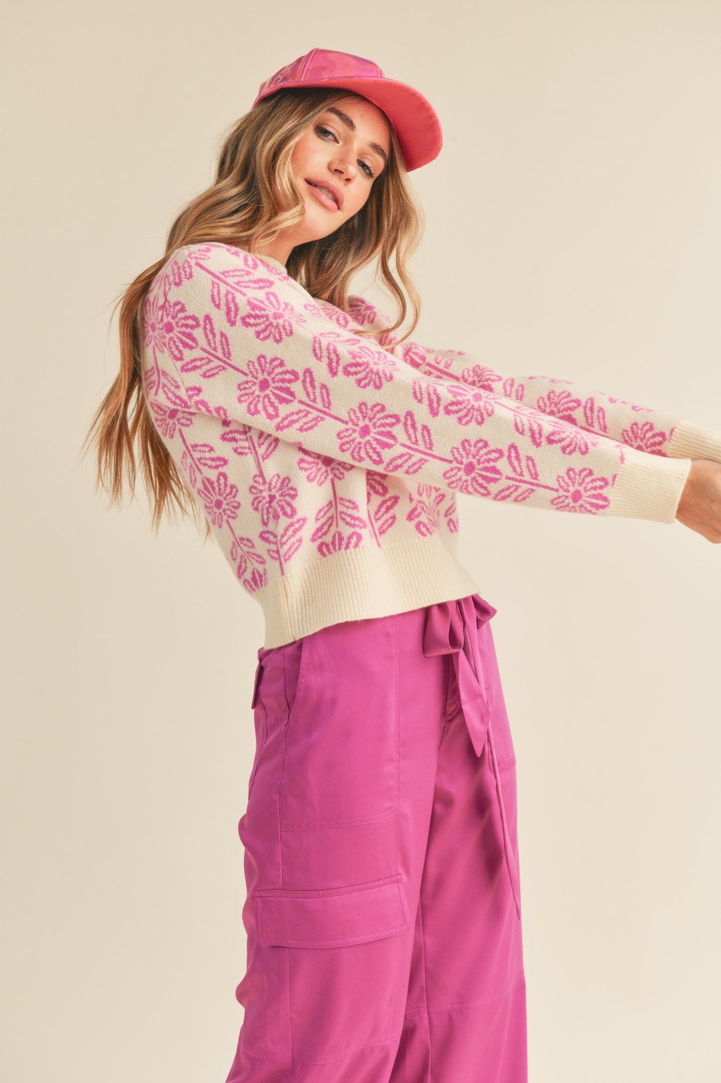Flower Multi Color Sweater