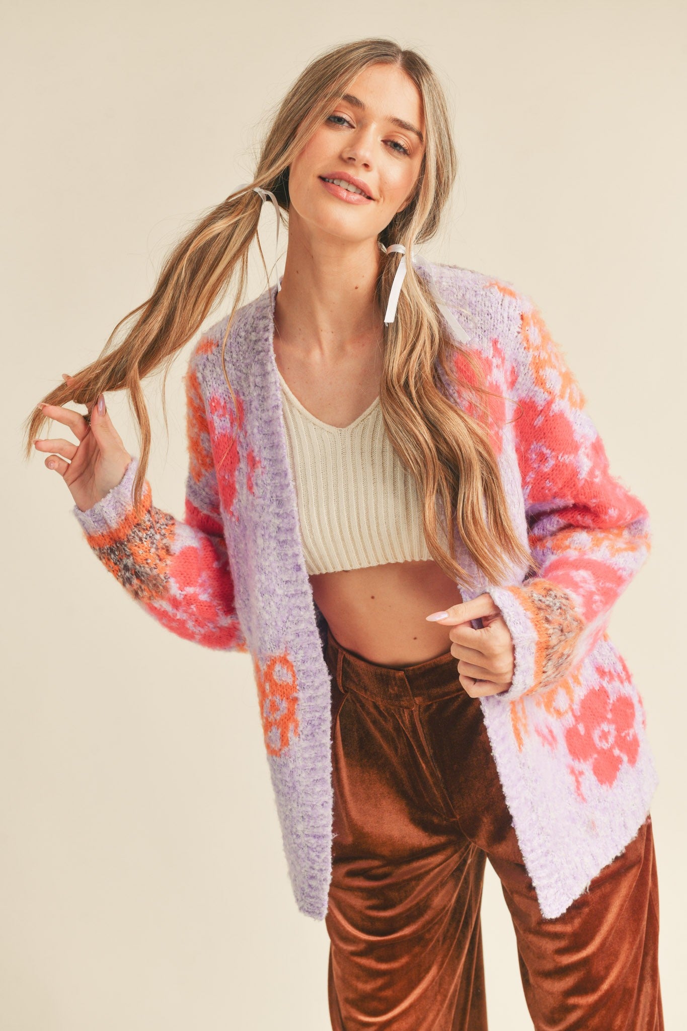 Flower Abstract Cardigan
