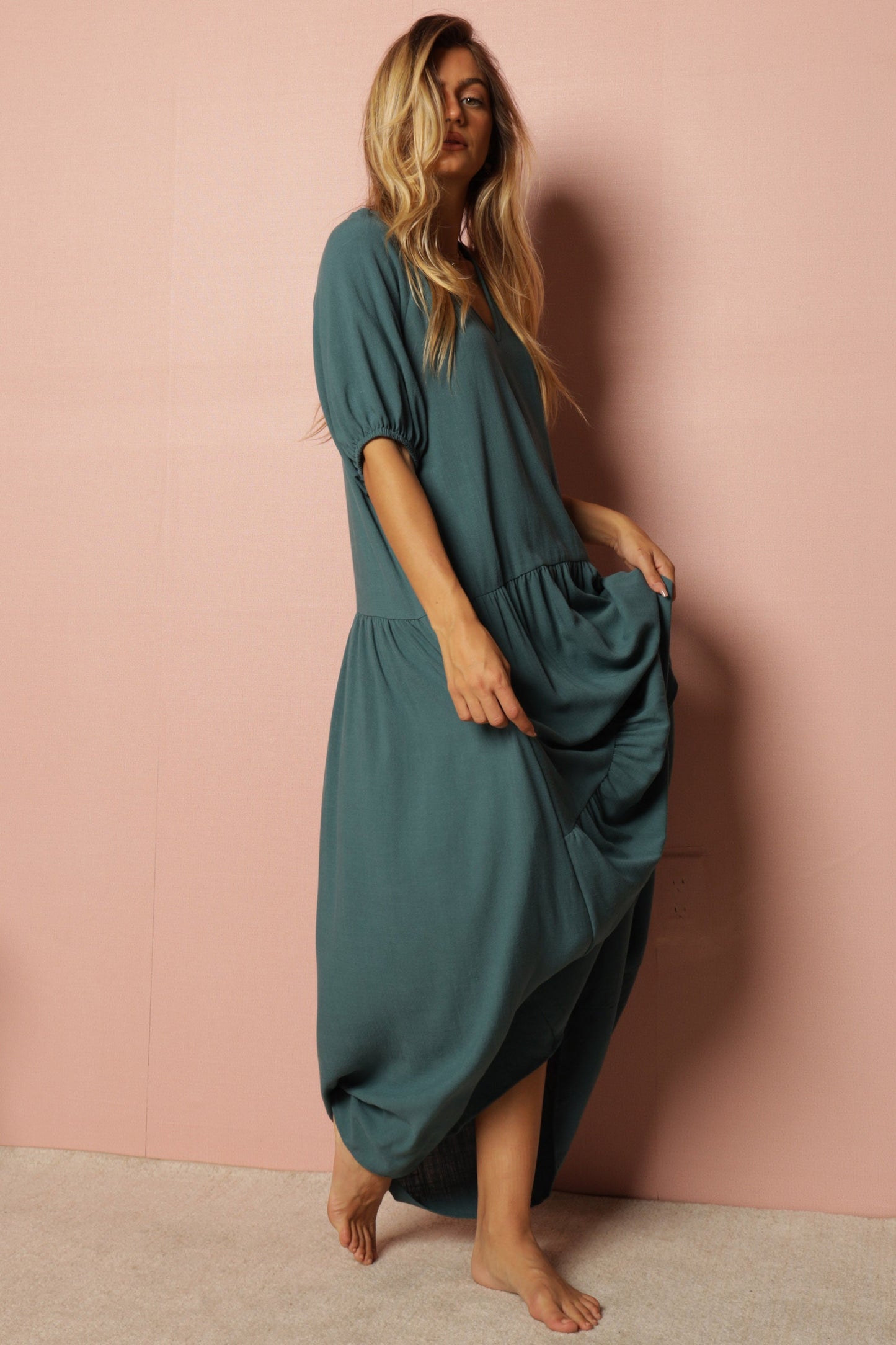 Reina Linen Dress