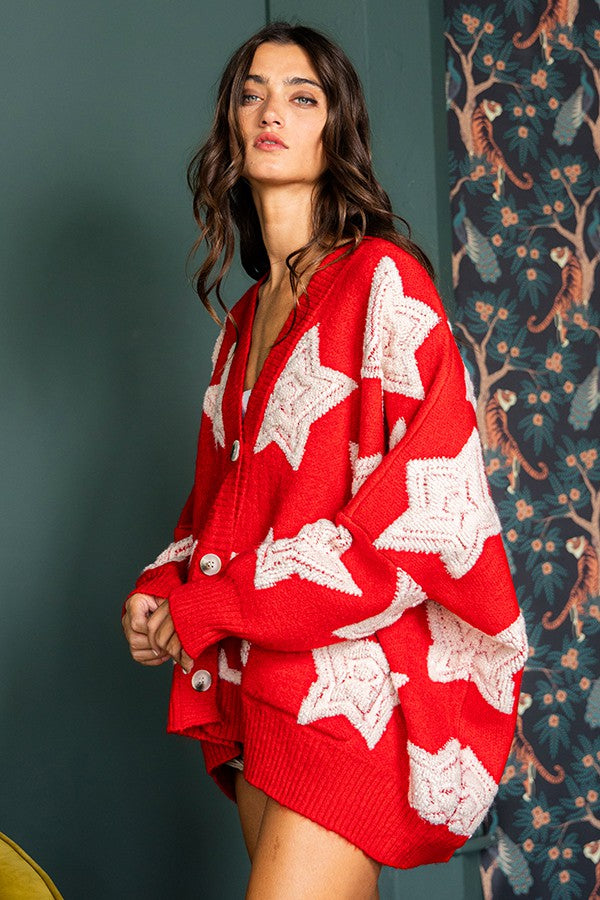 Star All over cardigan