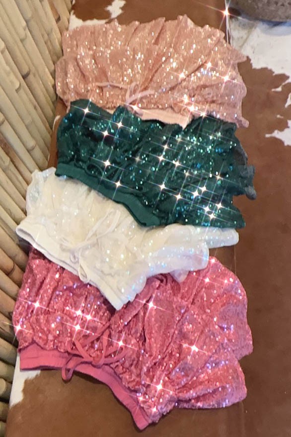 Gigi Sequin Tiered Skort