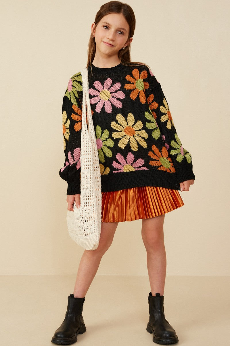 Hayden Flower Sweater Top