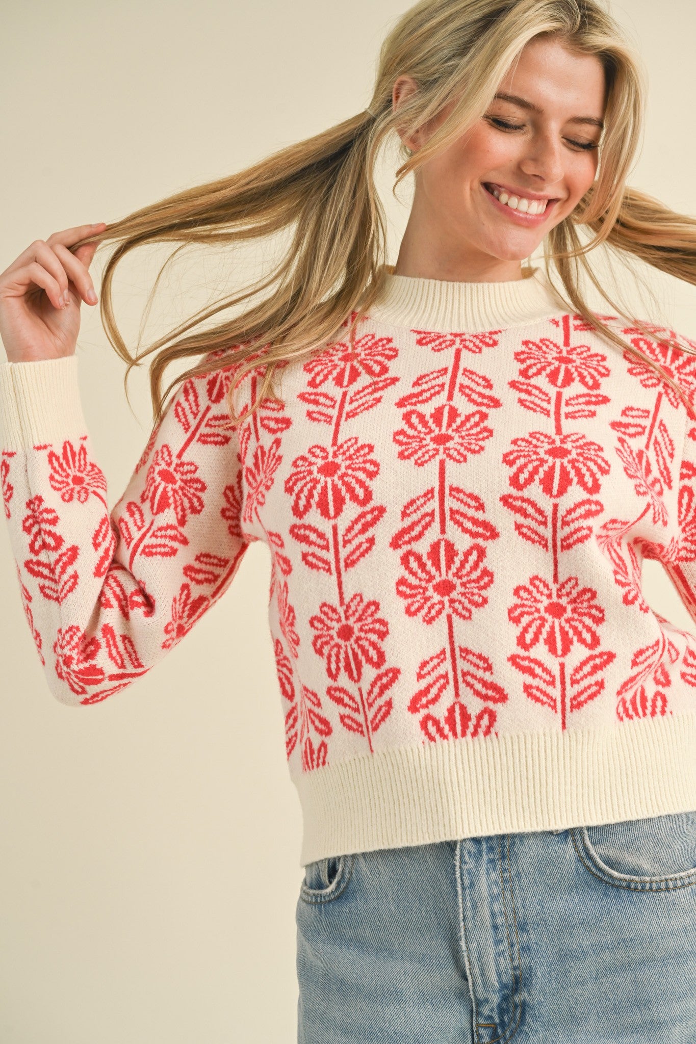 Flower Multi Color Sweater