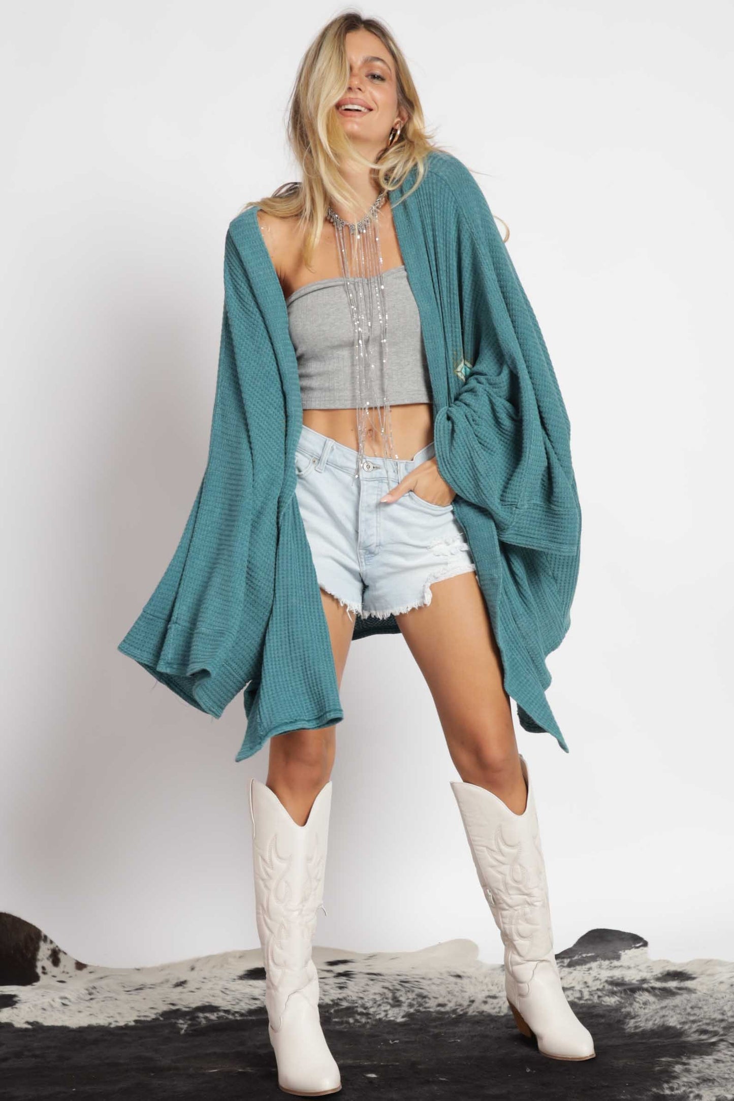 Evil Eyes Mineral Dyed Kimono