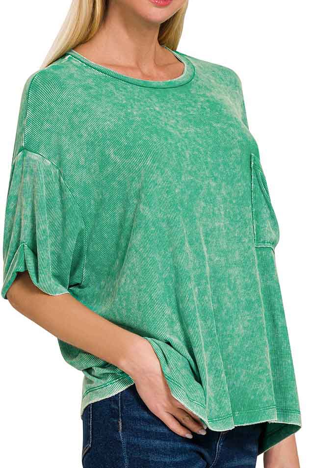 Jocelyn Mineral Vintage Washed Top