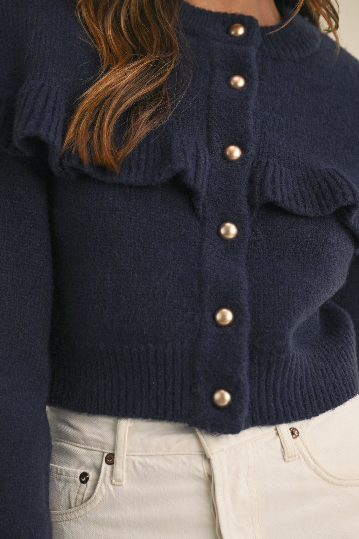 Layla Ruffle Cape Cardigan