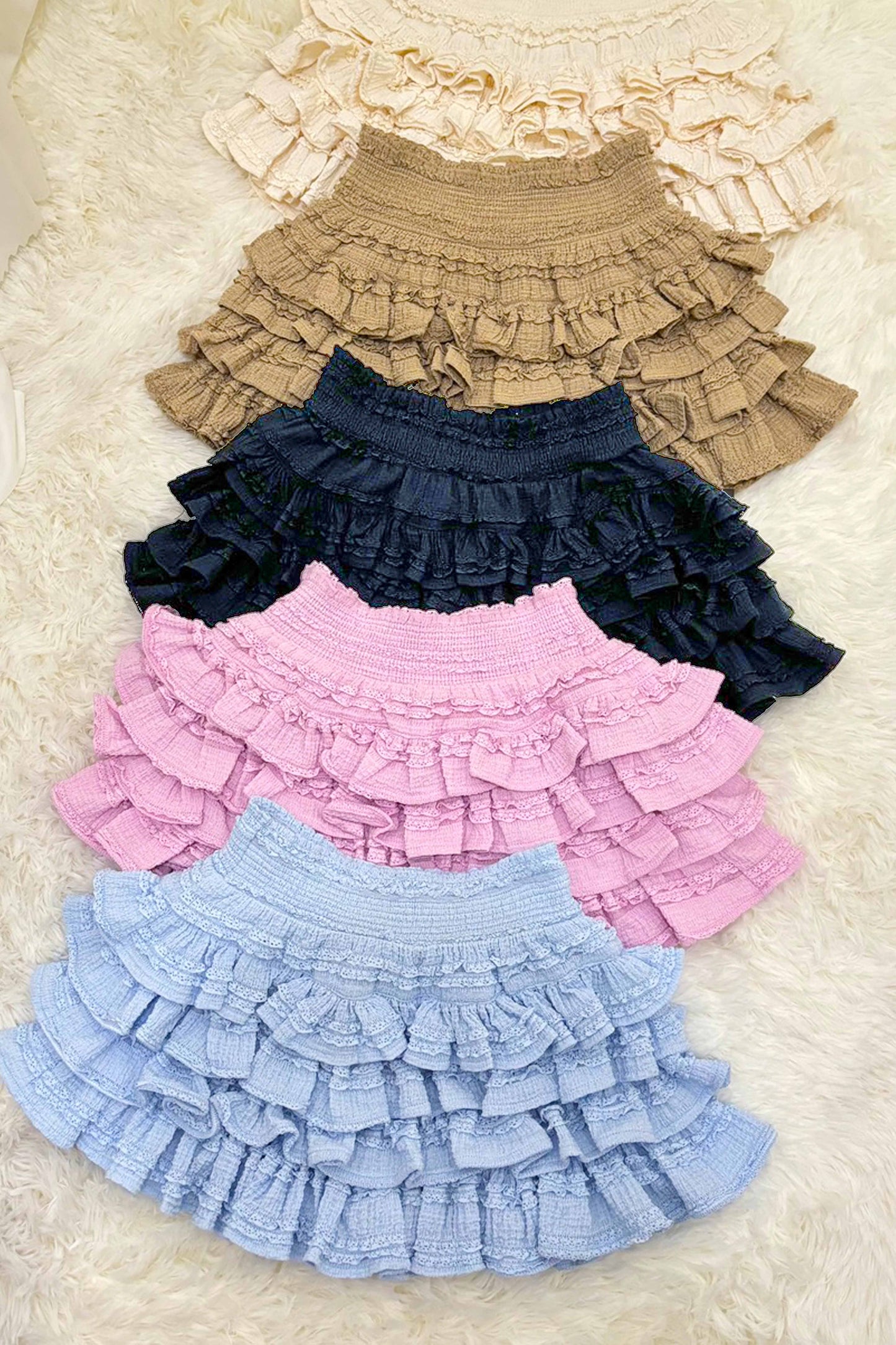 Ruffle Tiered Skort