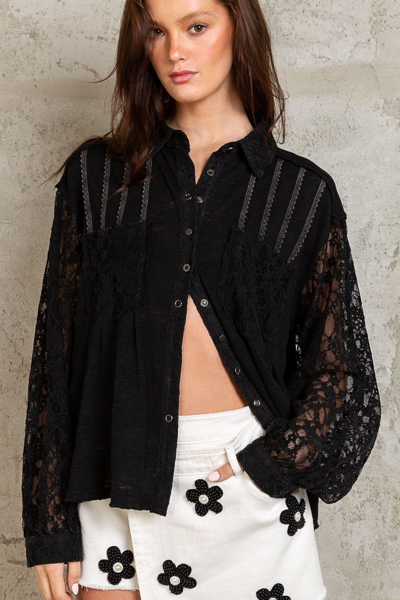 Reese Pin tuck Button Down Shirts