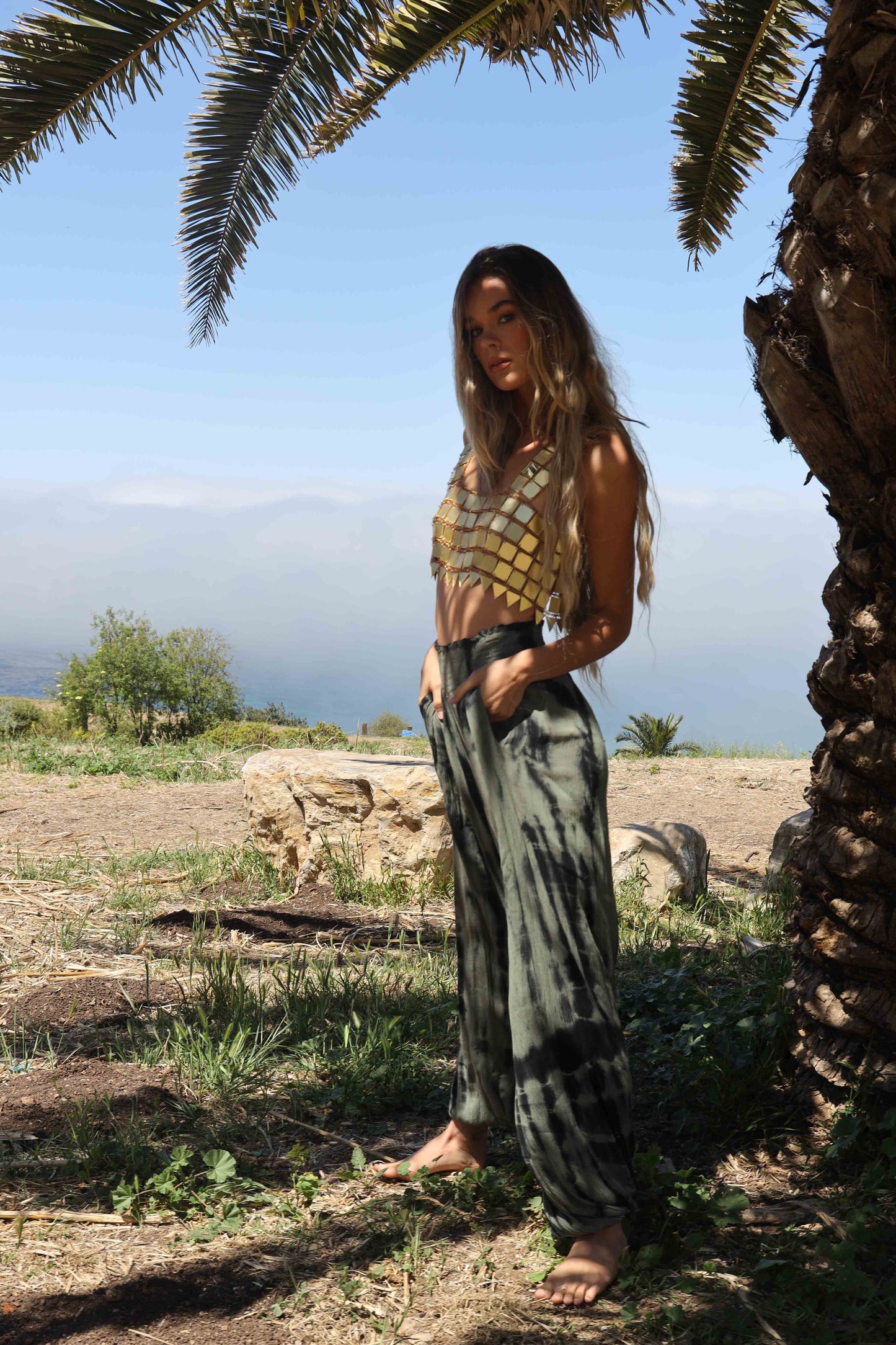 Feel The Breeze Tie Dyed Gauze Pants