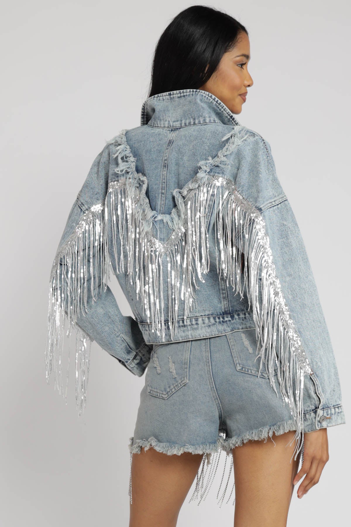 Ashton Fringe Denim Jacket