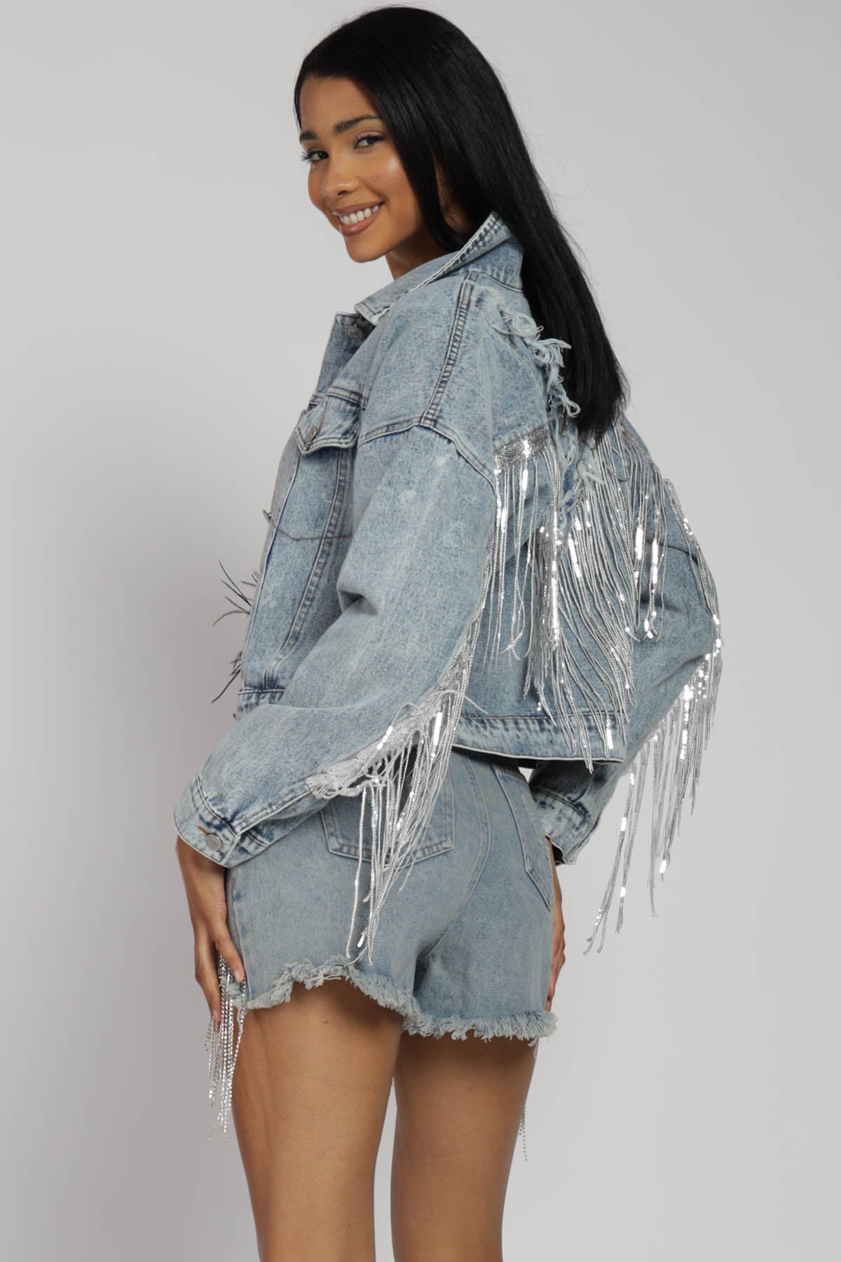 Ashton Fringe Denim Jacket