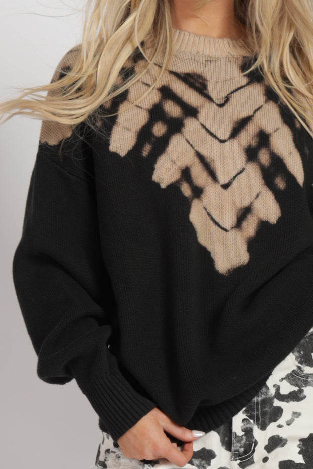 Helene Tie Dyed Sweater Top