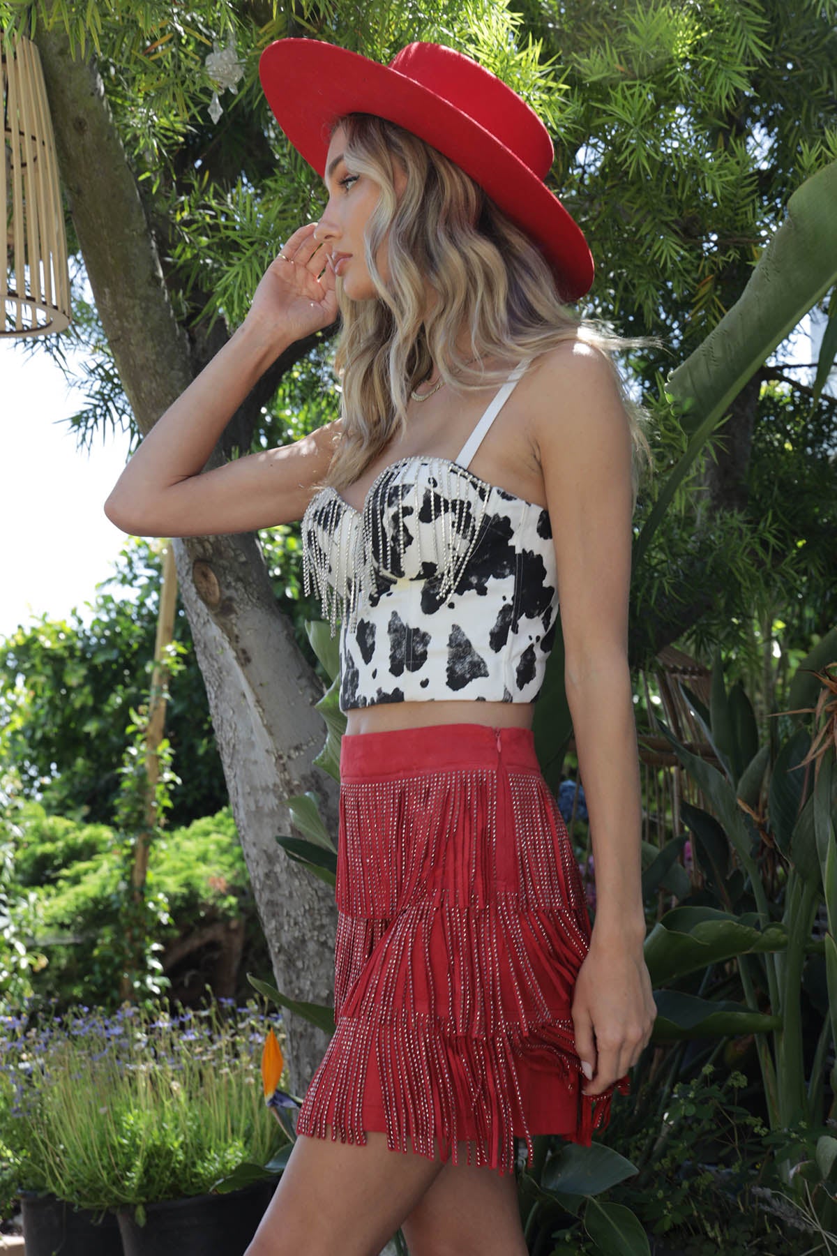 Betty Rhinestone Bustier Top