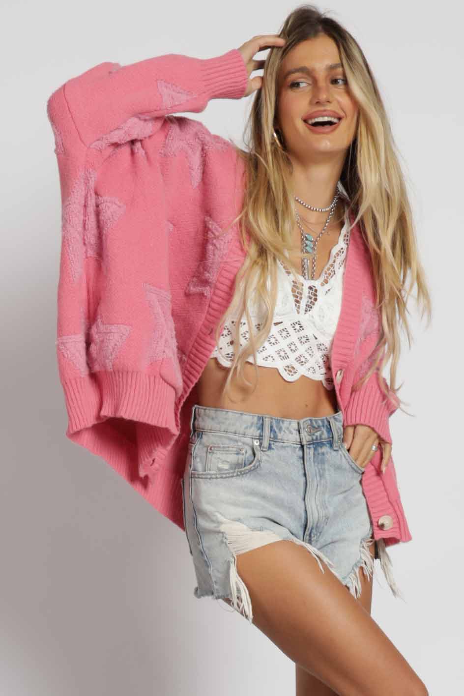 Star All over cardigan