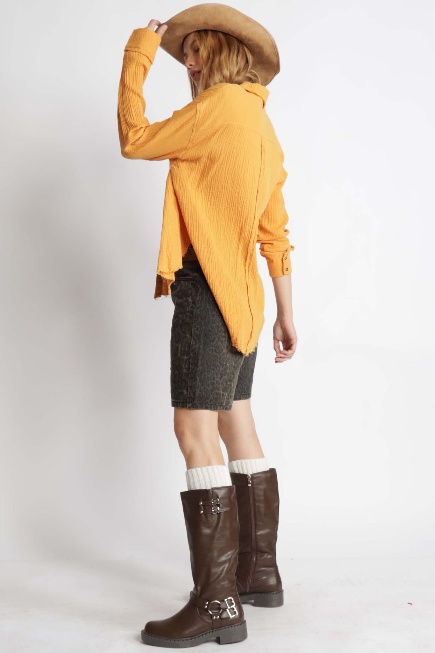 Daniela Cotton Gauze Button Up Shirt