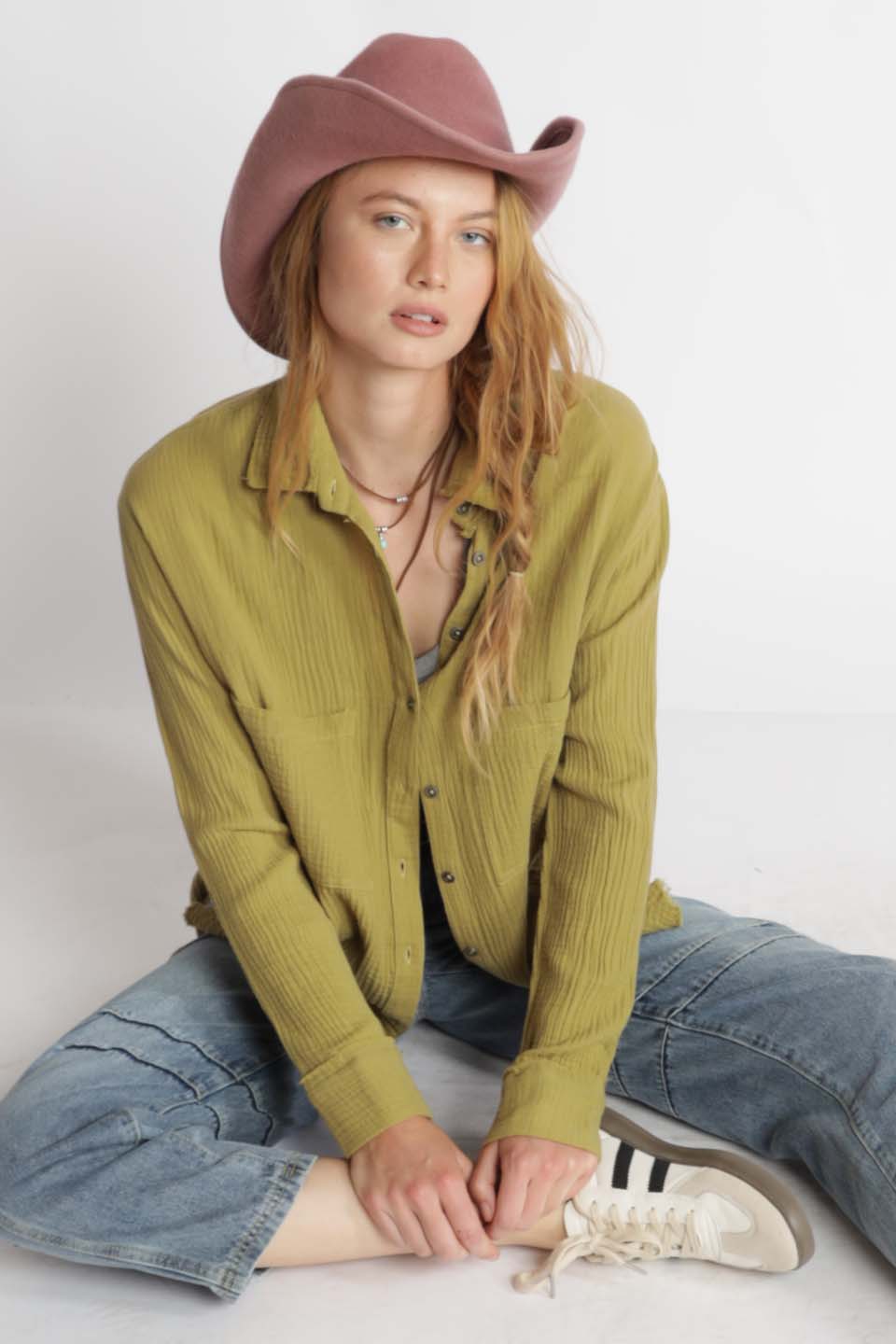 Daniela Cotton Gauze Button Up Shirt