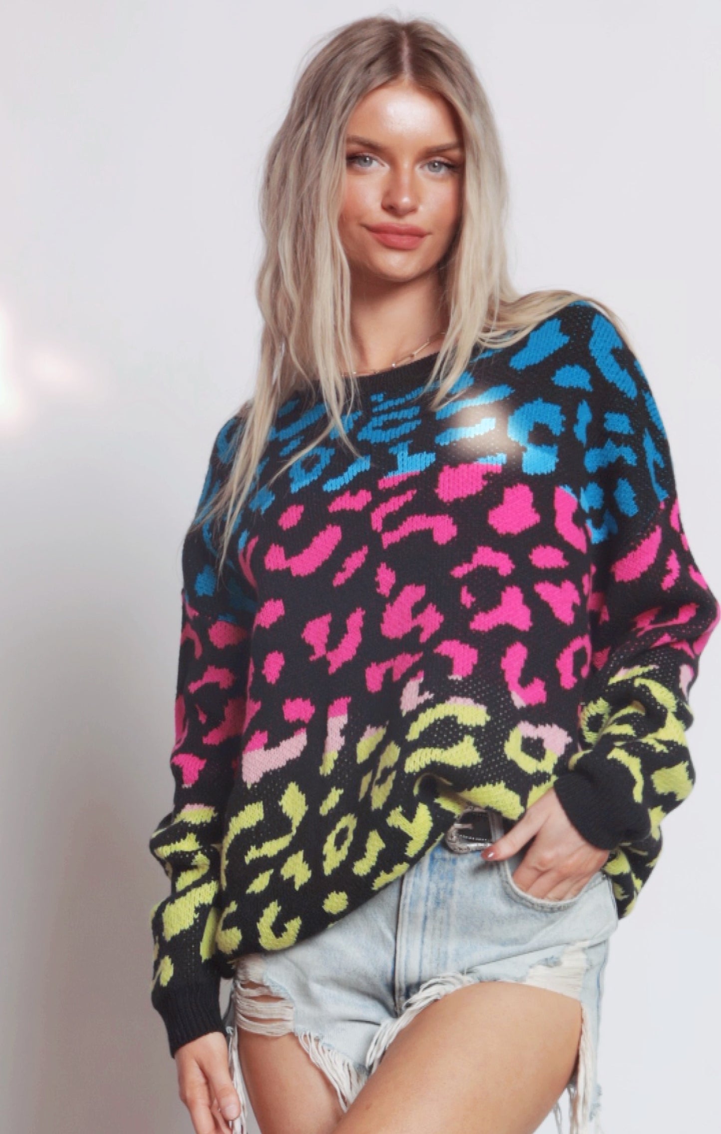 Winona Leopard Print Sweater