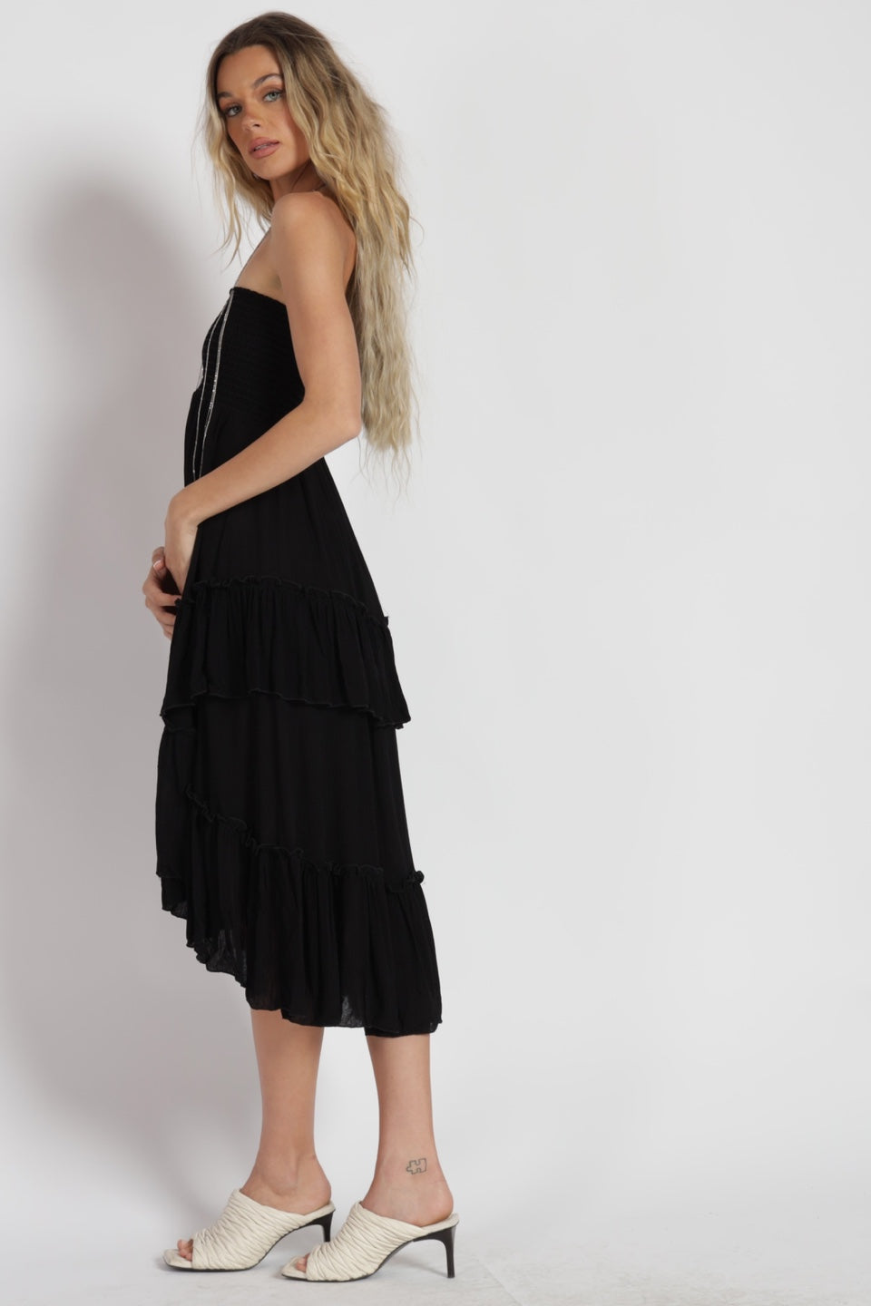 Miss Me Gauze Ruffle dress