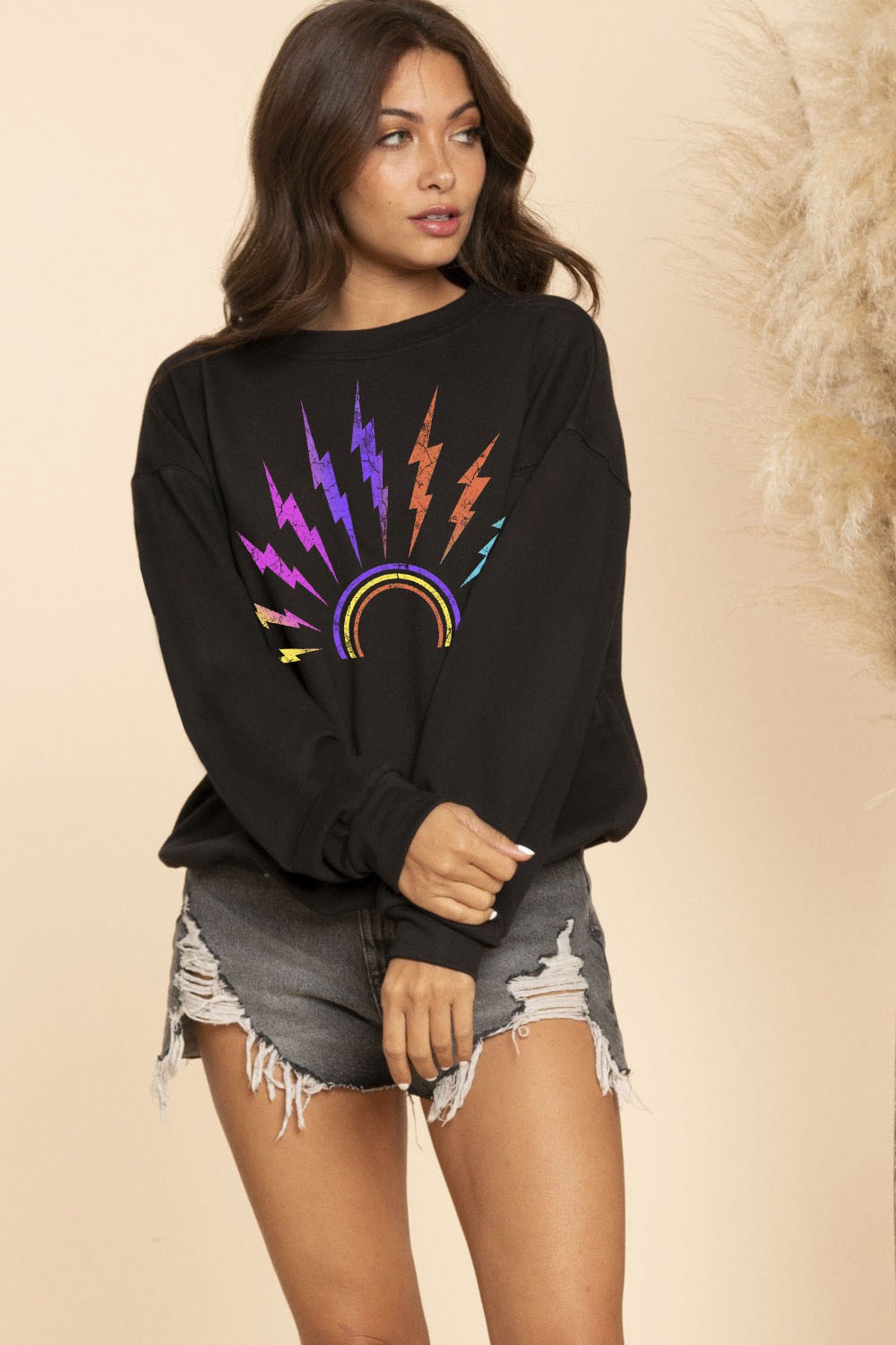 Multi color Thunders French Terry Sweatshirts