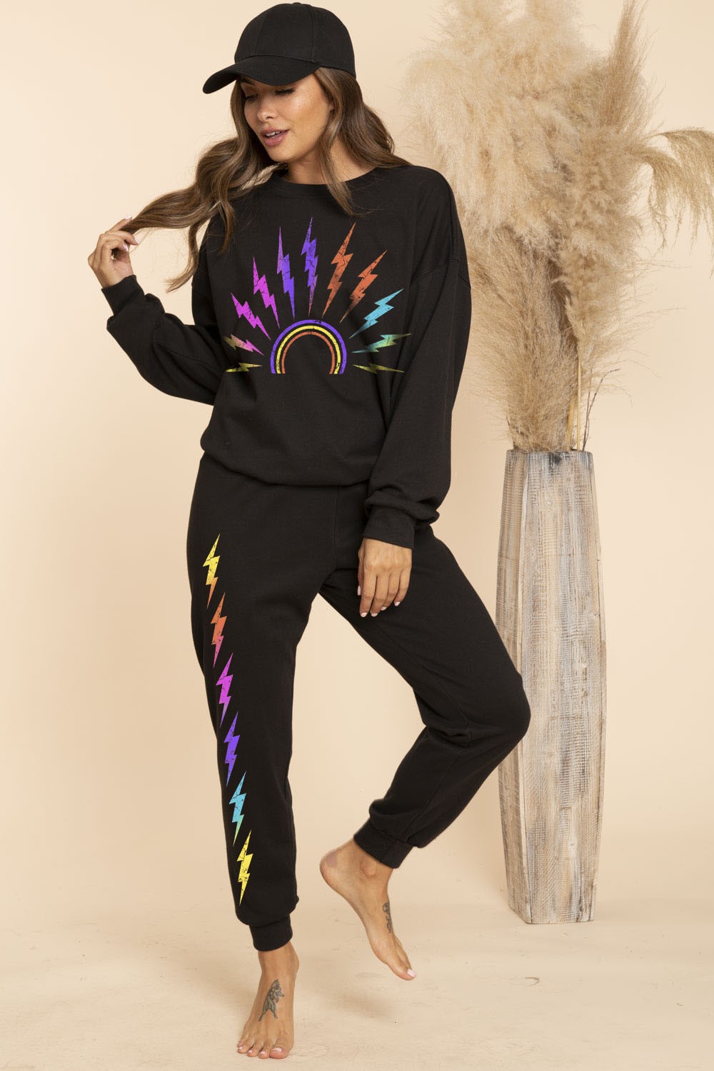 Multi color Thunders French Terry Sweatshirts