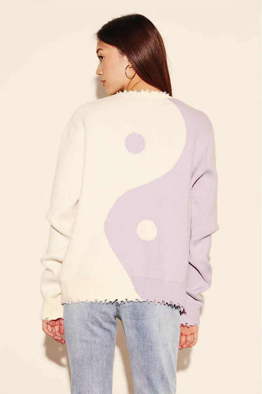 Mckenna Ying Yang Knit Sweater