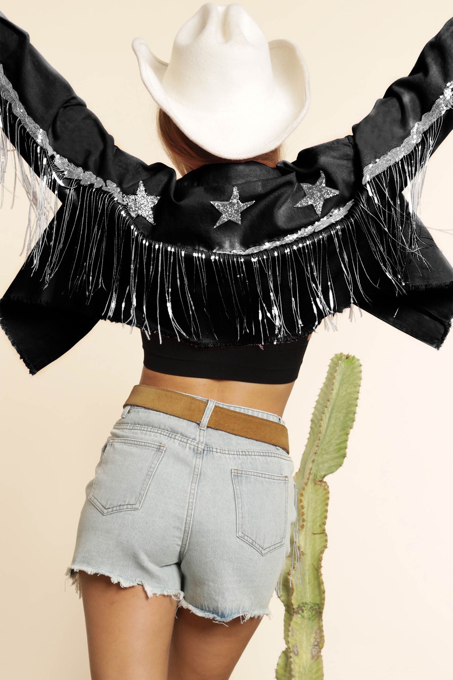 Belinda Fringe Denim Jacket