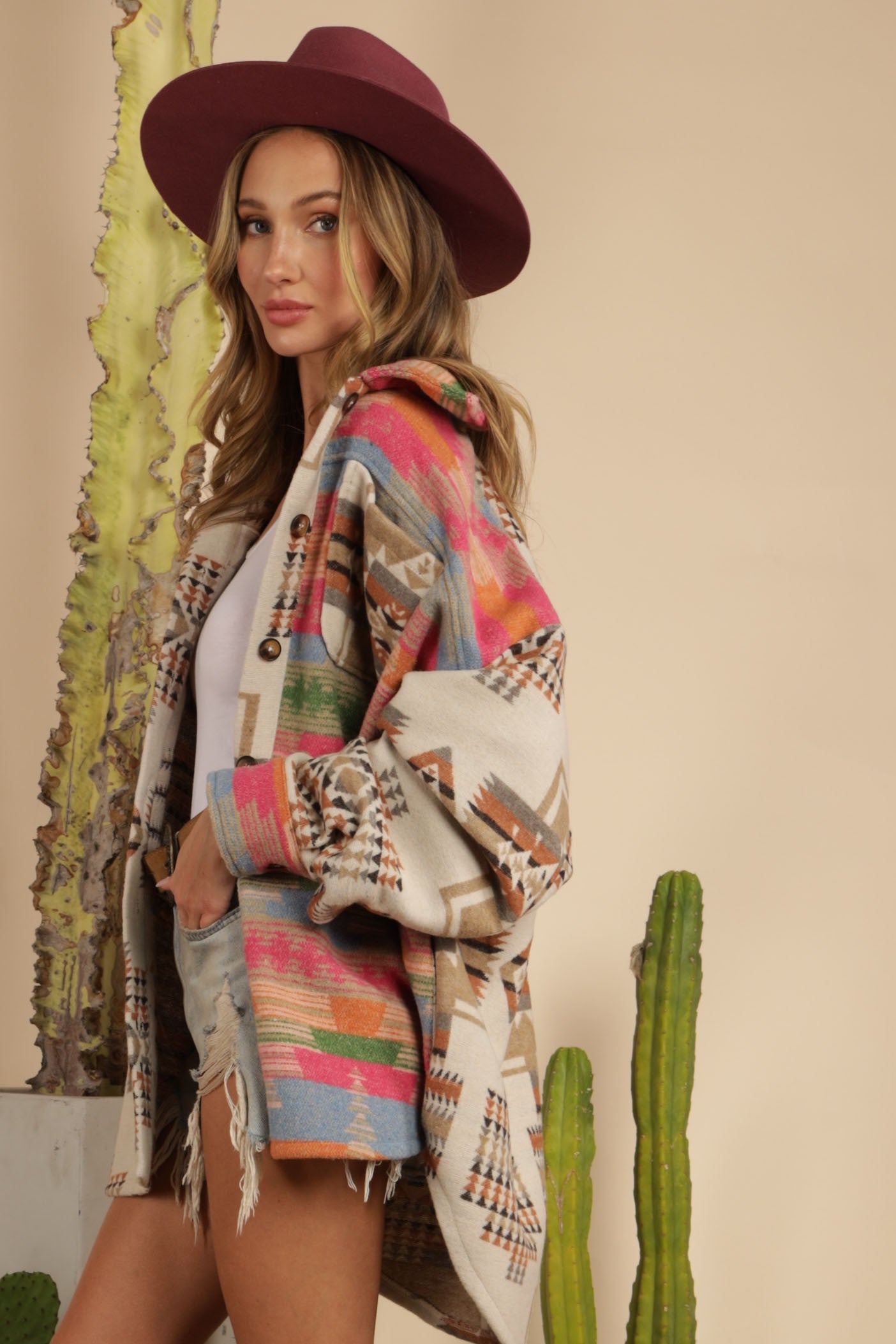 Jenna Aztec Shacket