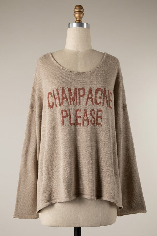 Champagnes PLS Oversized  Sweater