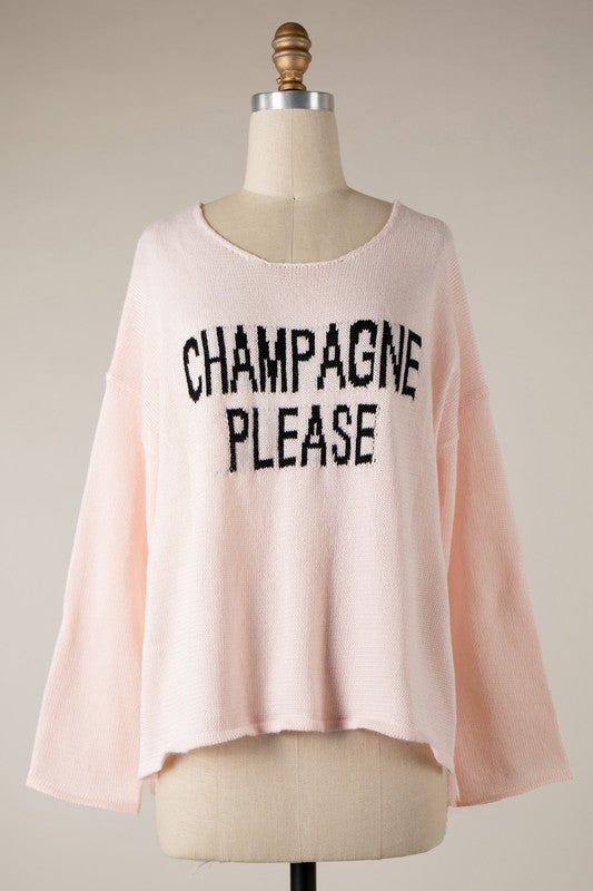 Champagnes PLS Oversized  Sweater