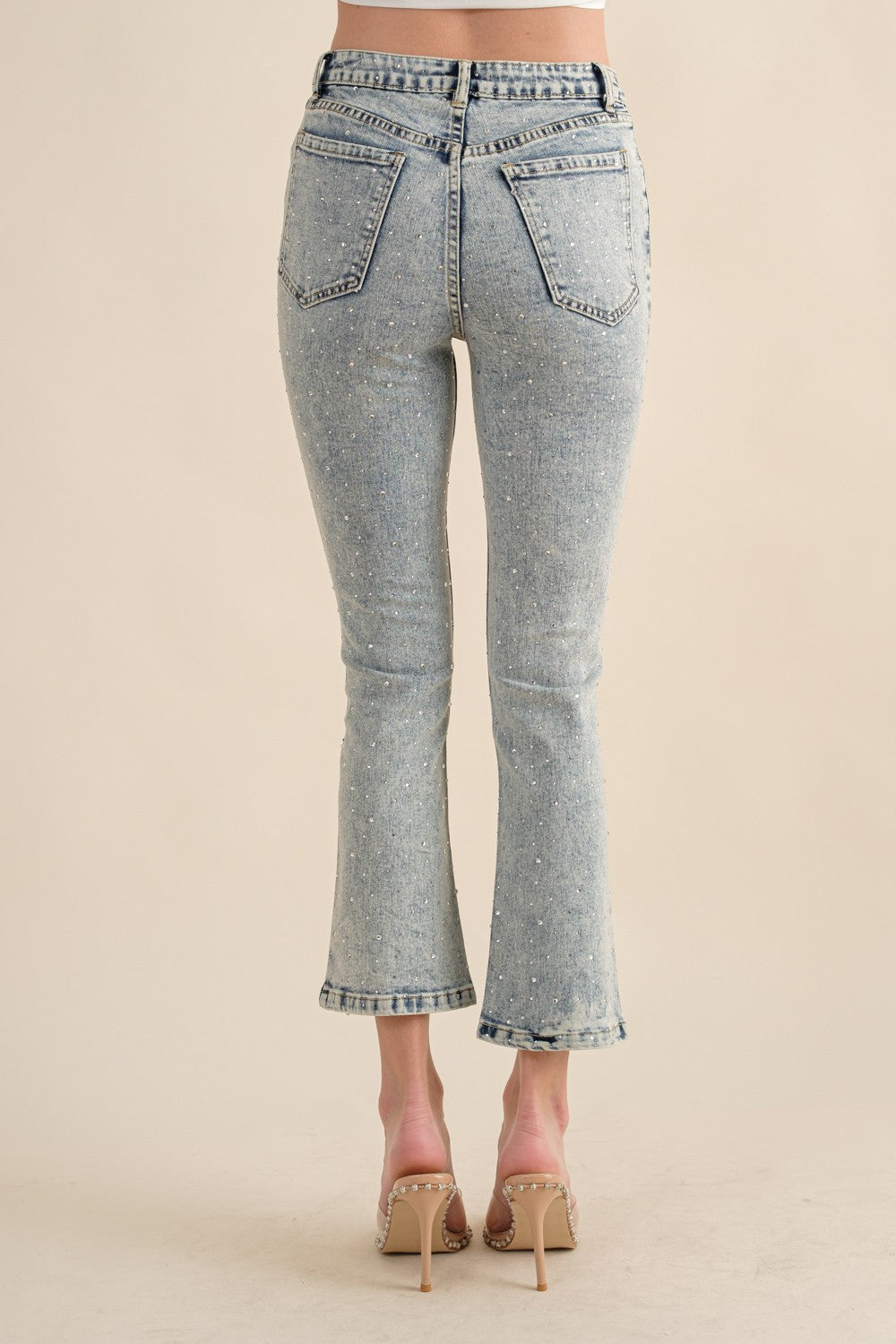 Rhinestone Denim Jean