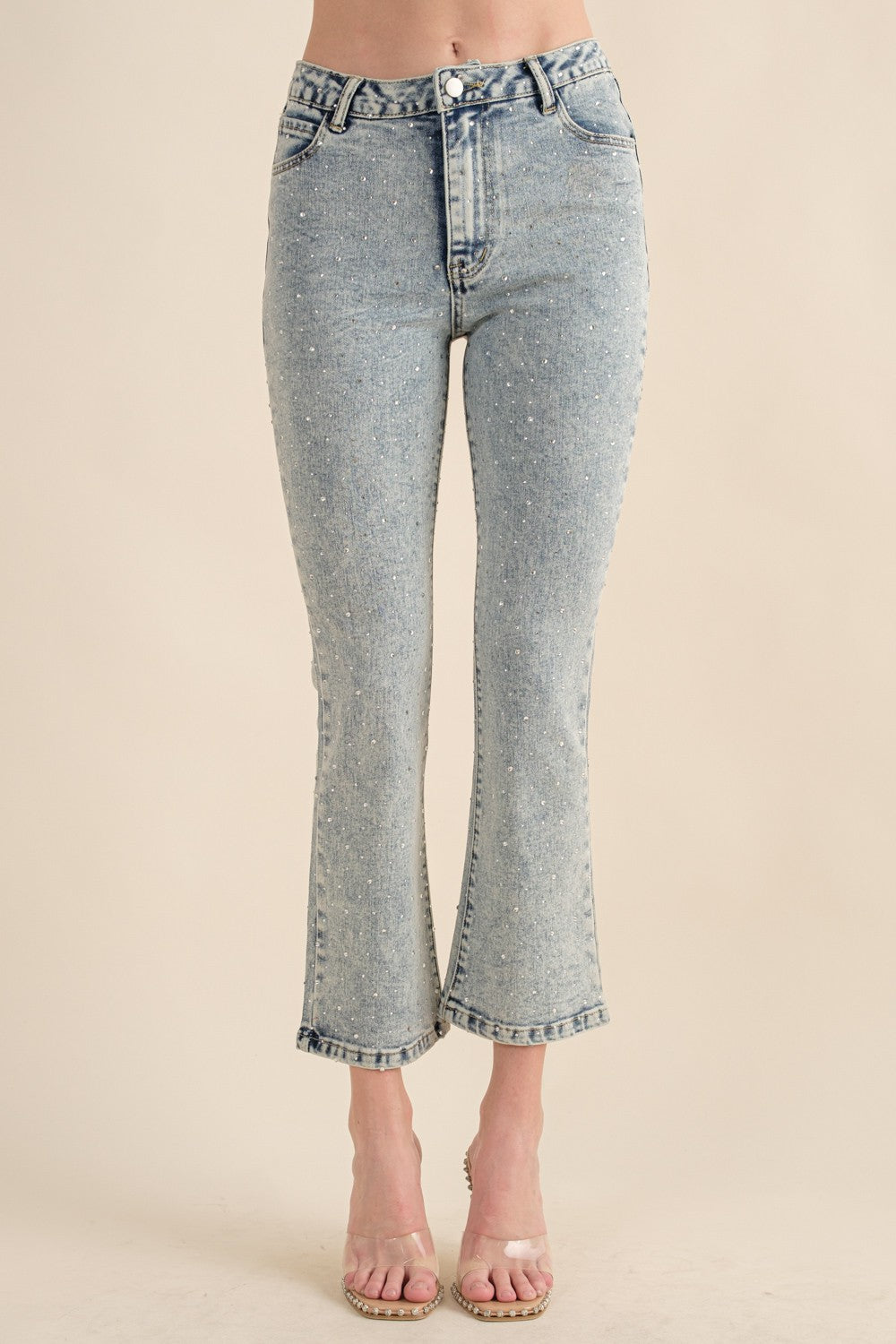 Rhinestone Denim Jean