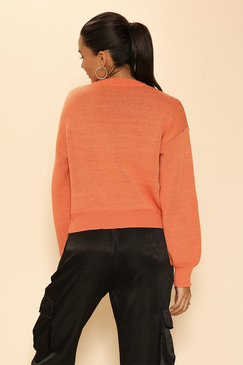 Pumpkin Sweater Top