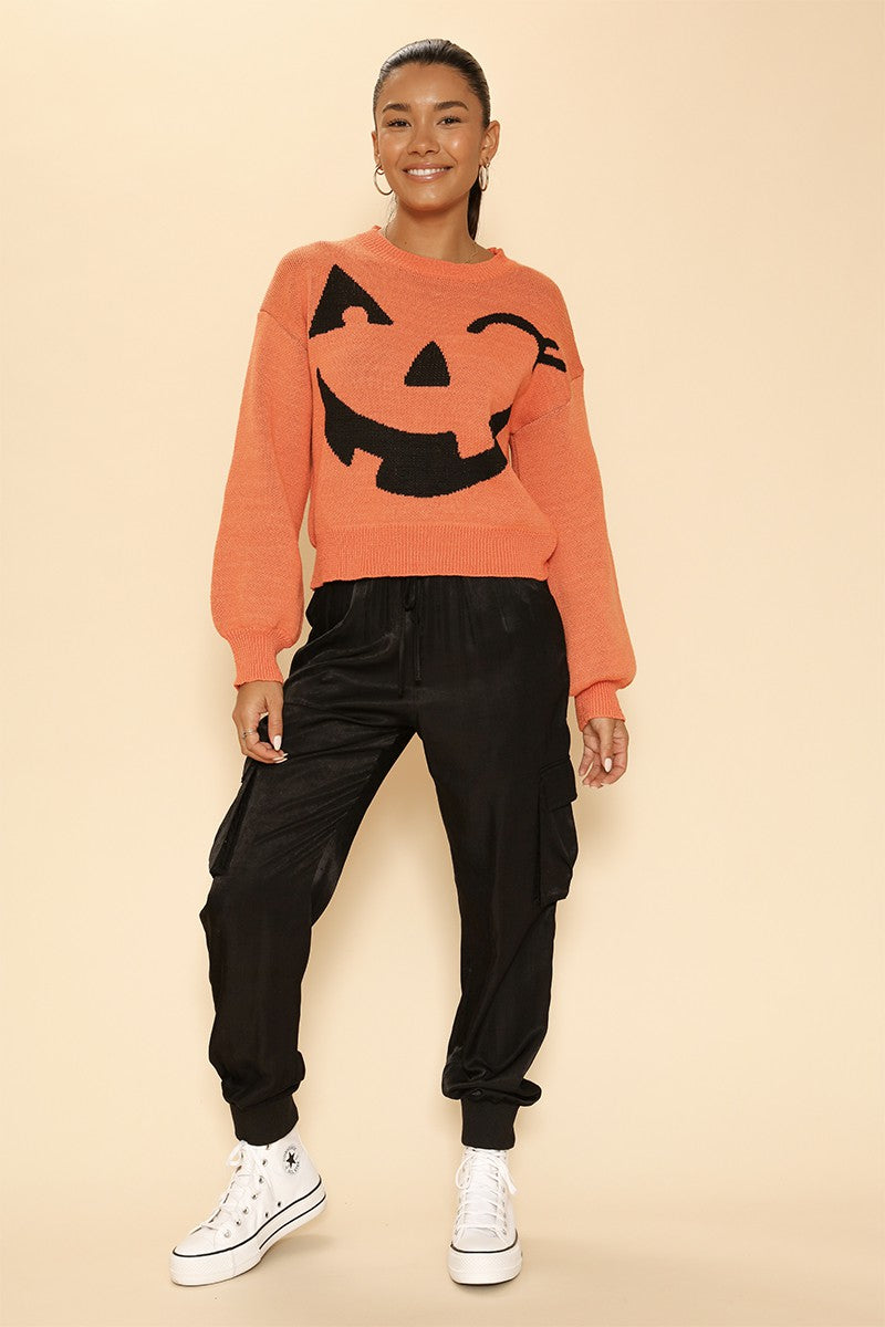 Pumpkin Sweater Top