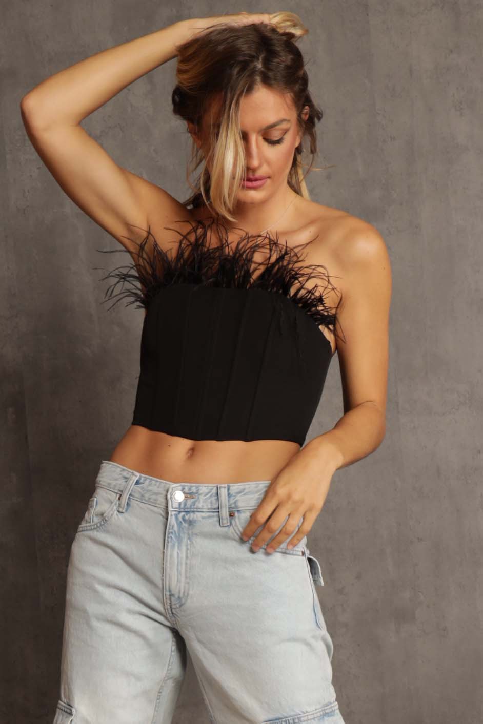 Tara Feather Bustier