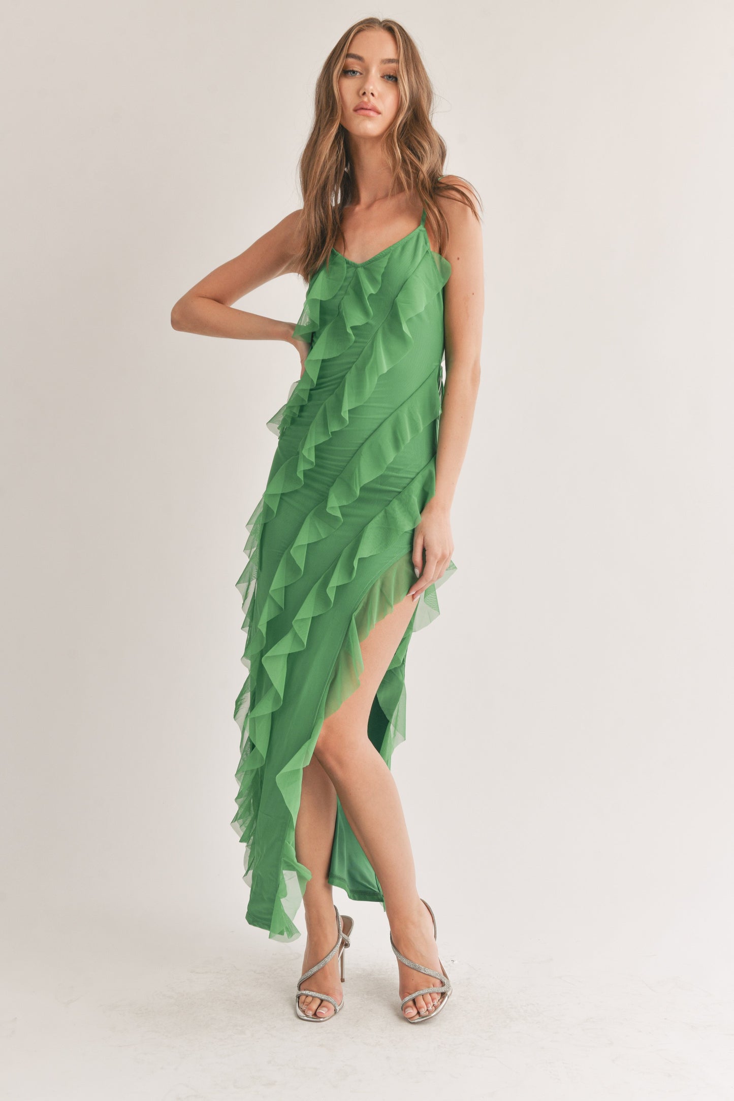 Lorian Ruffle Tiered dress