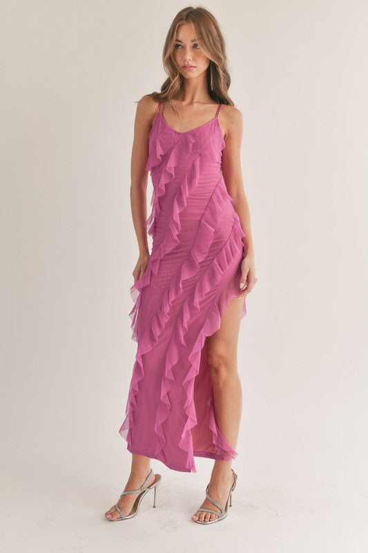 Lorian Ruffle Tiered dress