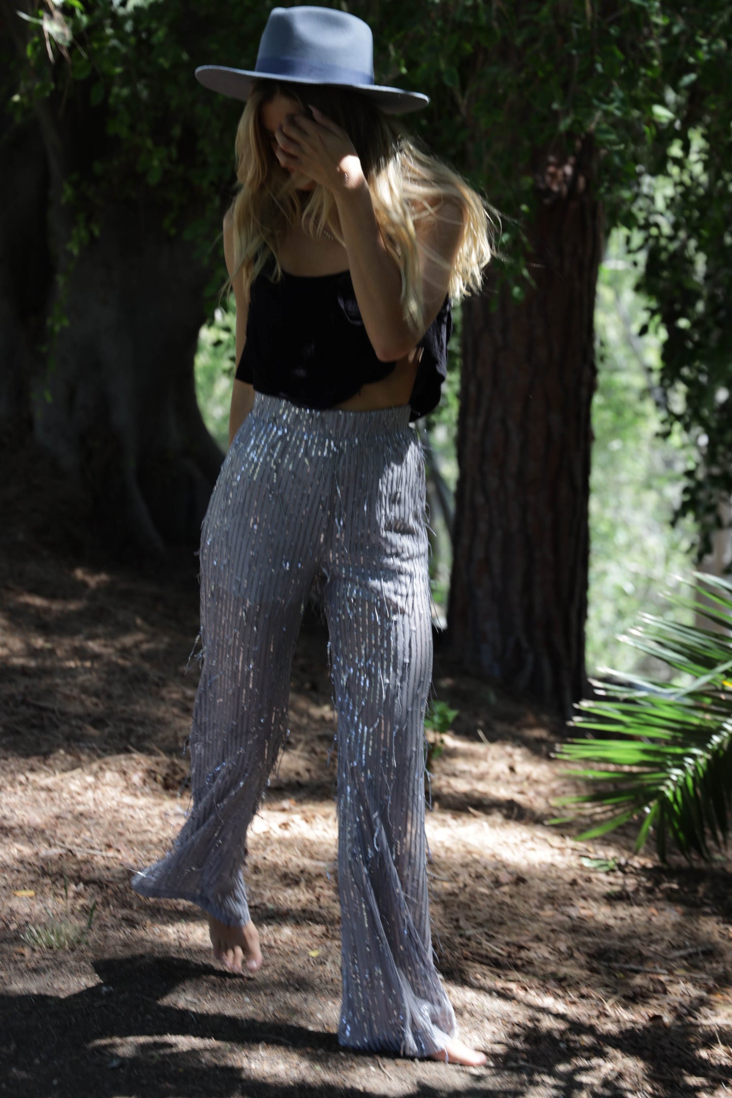 Dallas Glam Sequin fringe Pants