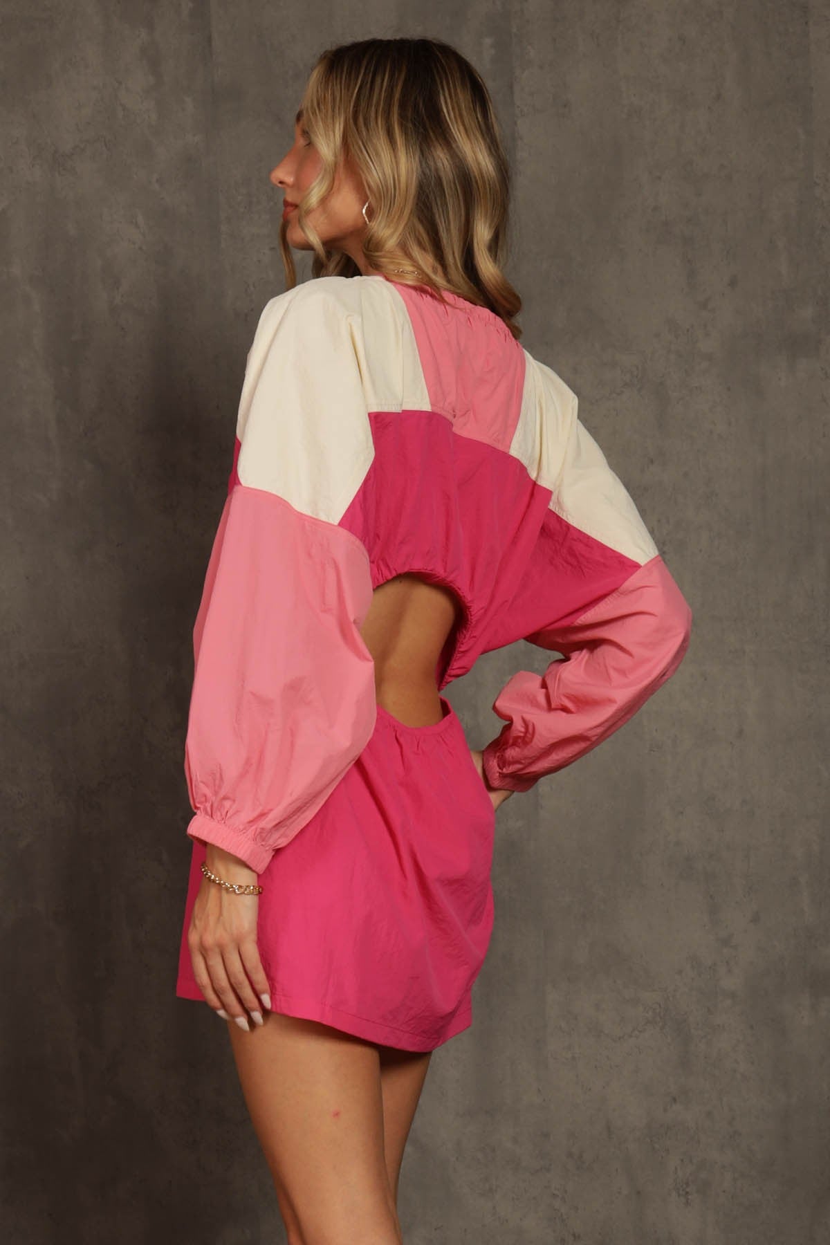 Calista Windbreaker Cut Out Dress