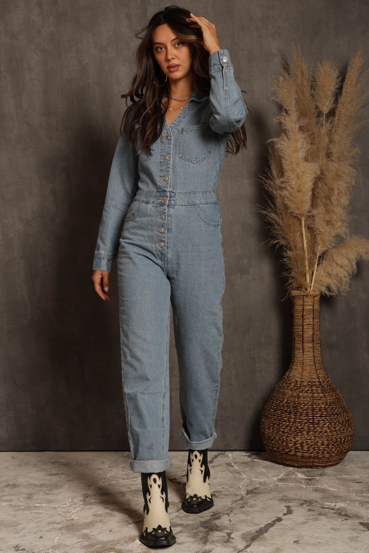 Jenny Denim Jumpsuit