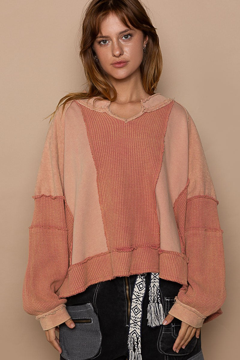 Julietta Thread Contrast Oversized  Sweatshirts