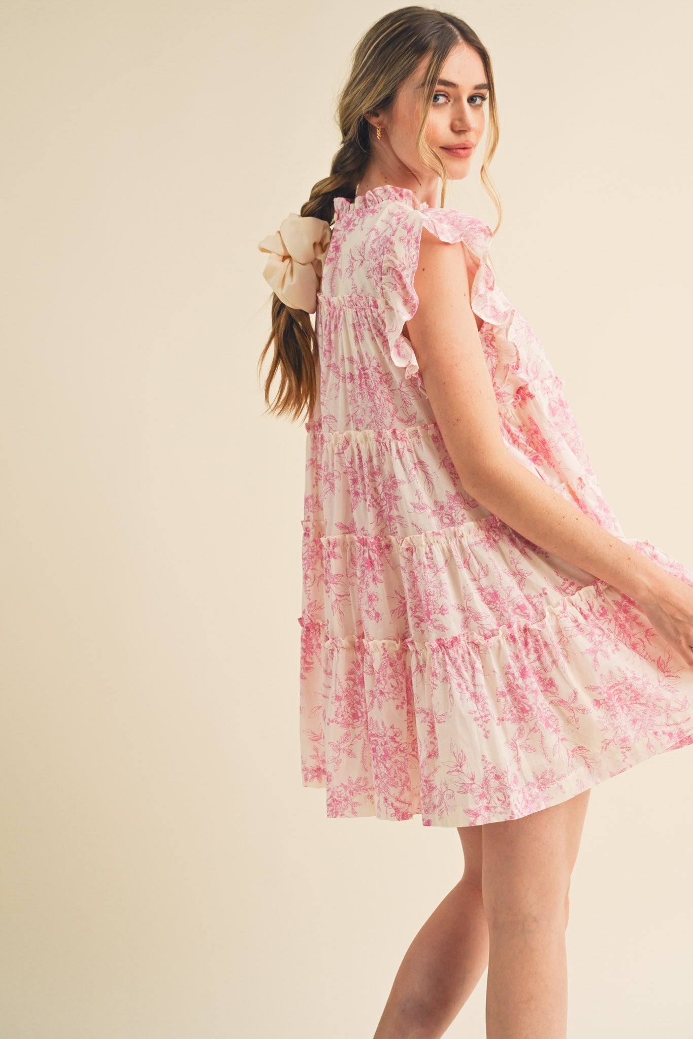 Pastel Antique Garden Party Tiered Dress