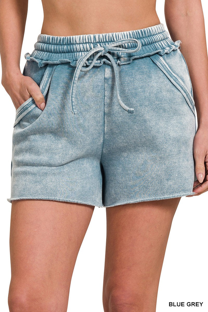 Elyse Mineral Vintage Washed Shorts